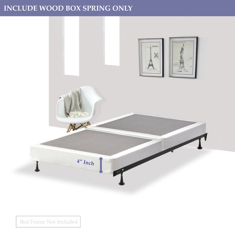 Alwyn Home Split Wood Box Spring Wayfair